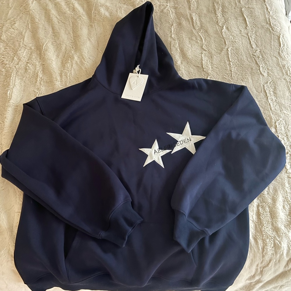 Aelfric Eden Star Print Color Contrast Hoodie